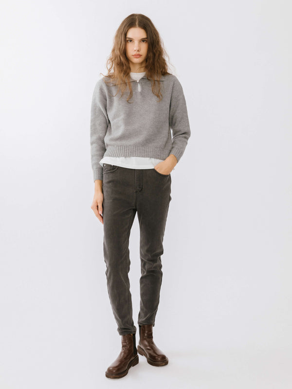 Cubic High Waist Skinny Fit Jeans Black