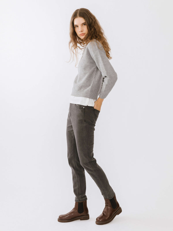 Cubic High Waist Skinny Fit Jeans Black