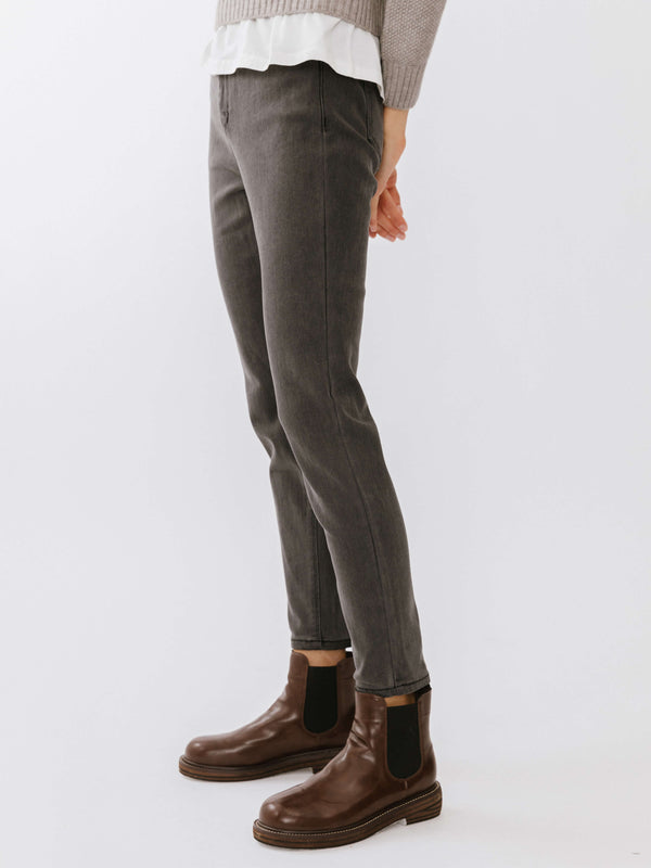 Cubic High Waist Skinny Fit Jeans Black