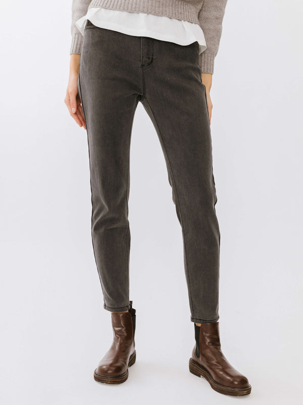 cubic High Waist Skinny Fit Jeans Black