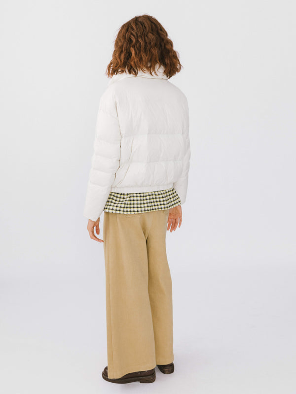 Cubic Light Colored Wide Leg Jeans Khaki