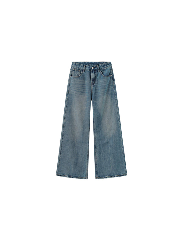 cubic Loose-Fit Flared Vintage Jeans DodgerBlue