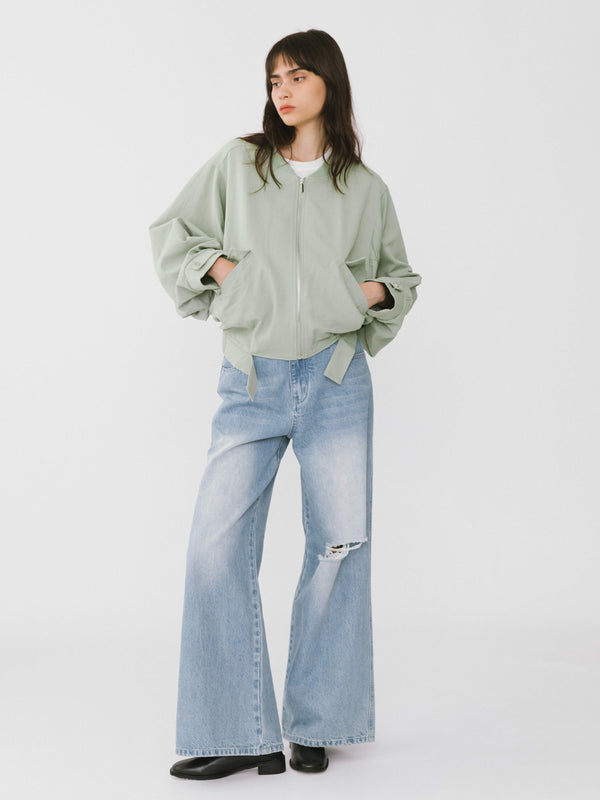 Cubic Mint Bomber Jacket Mint Green