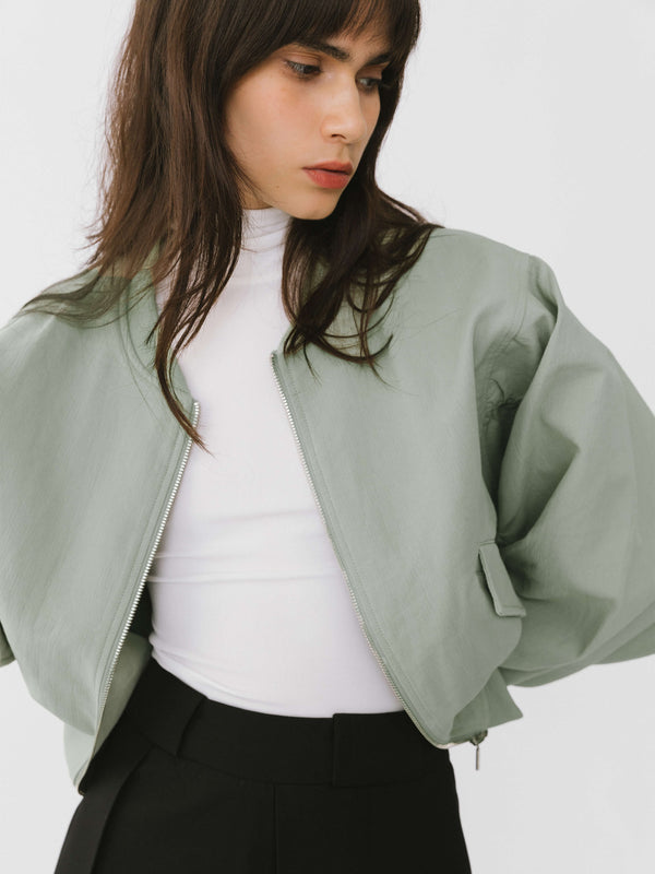Cubic Mint Bomber Jacket Mint Green
