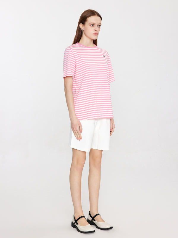 Cubic Pleated Bermuda Shorts White