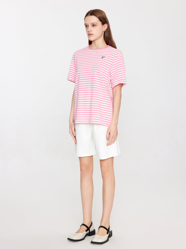Cubic Pleated Bermuda Shorts White