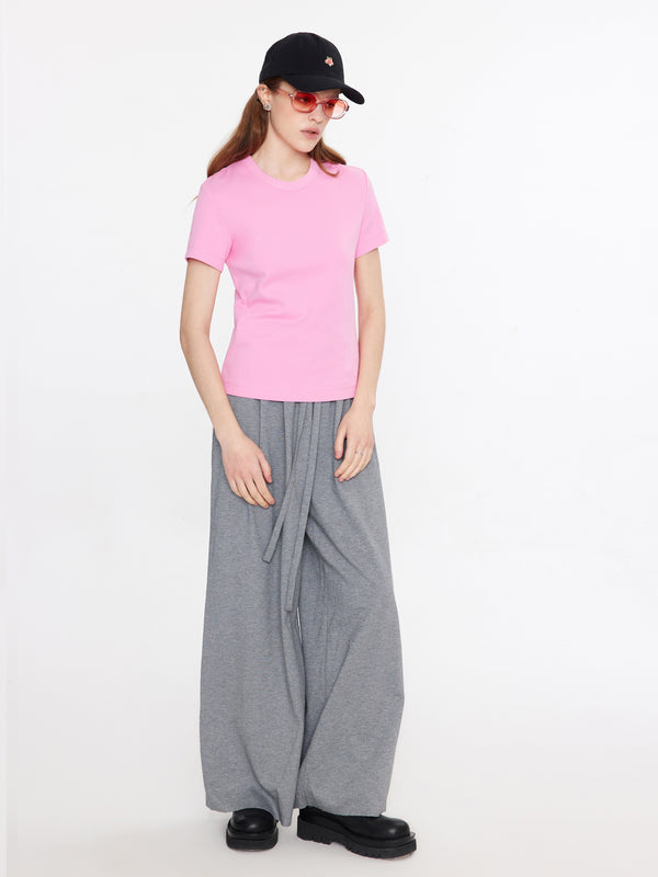 Cubic Regular Fit Basic T-shirt PalePink