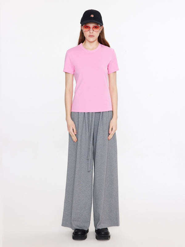 Cubic Regular Fit Basic T-shirt PalePink