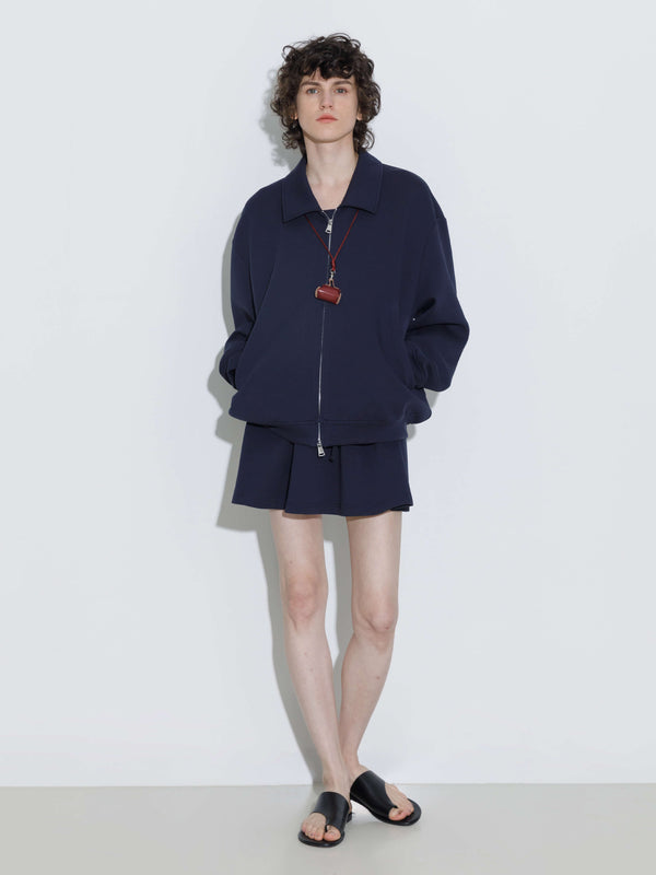 Cubic Relaxed Fit Zipped Utility Jacket Grey