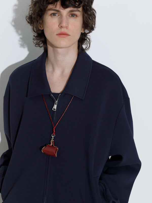 Cubic Relaxed Fit Zipped Utility Jacket Grey