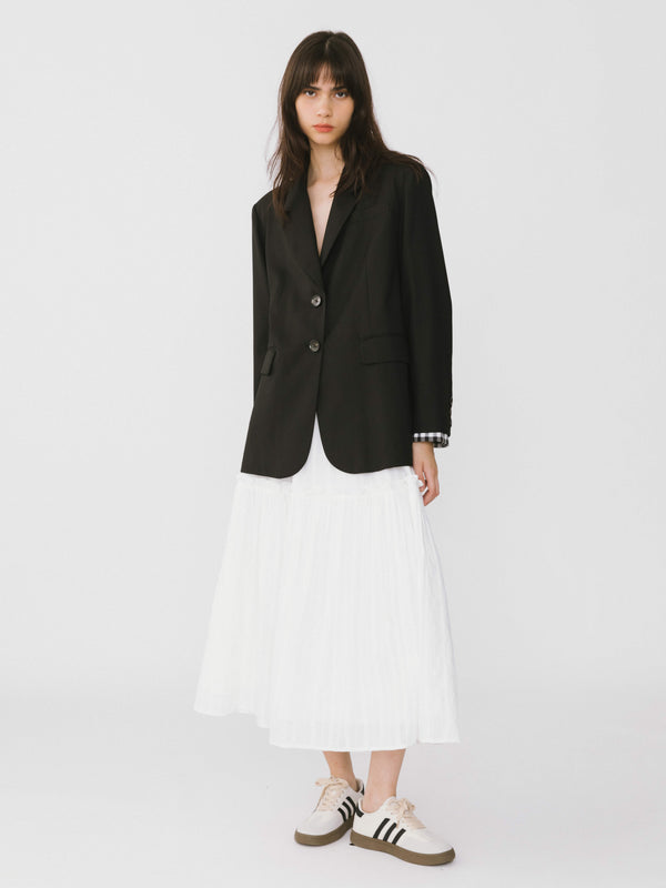 Cubic Single Breasted Blazer Khaki