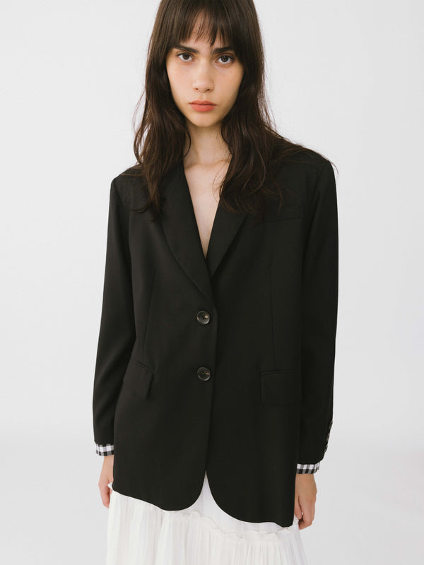 cubic Single breasted blazer Khaki