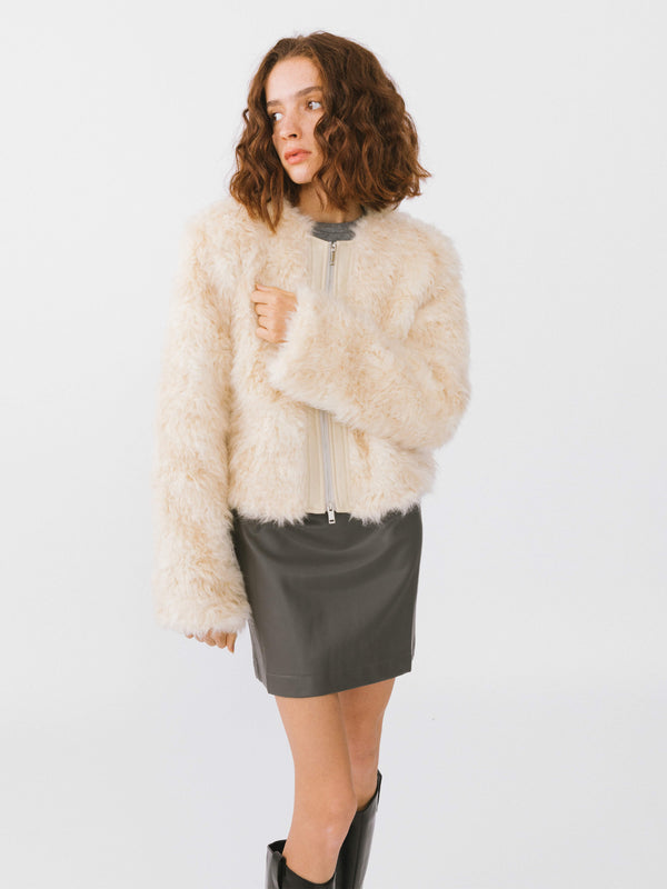 Cubic Sleeveless Dress With Cord Straps Gray