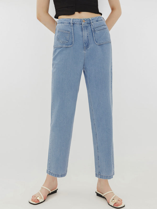 cubic Slim Fit Tapered Jeans Light Blue