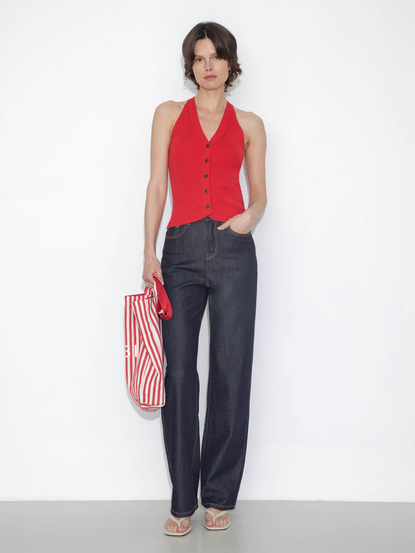 Cubic Straight-Leg Vintage Jeans White