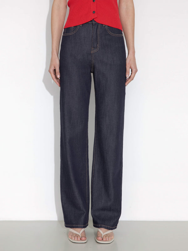 Cubic Straight-Leg Vintage Jeans White