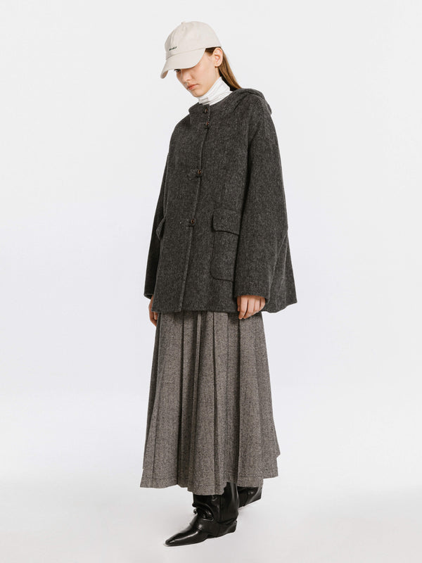 Cubic Tailored Coat With Sheep Wool Blend Sienna