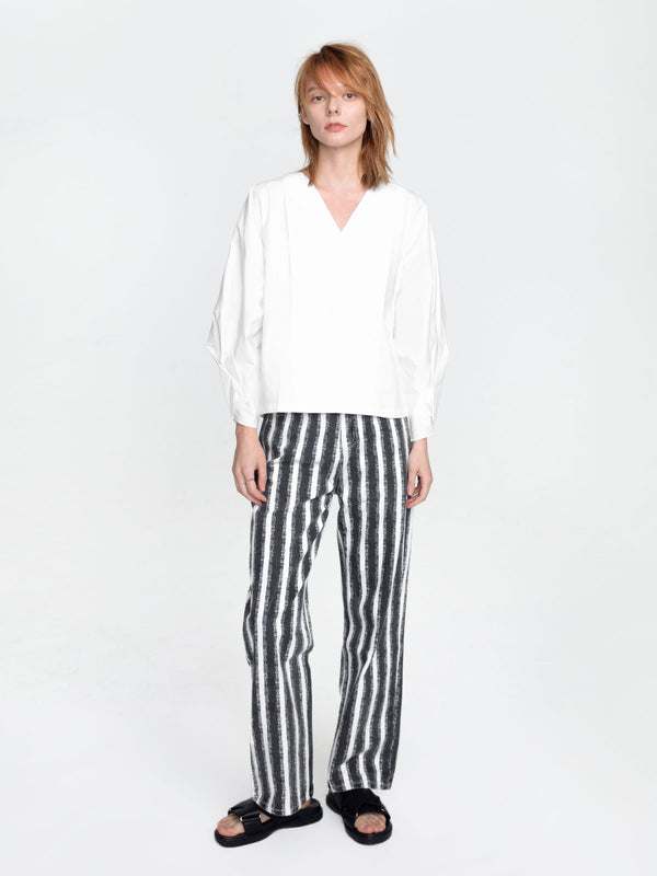 Cubic Thick Chalk Striped Jeans M