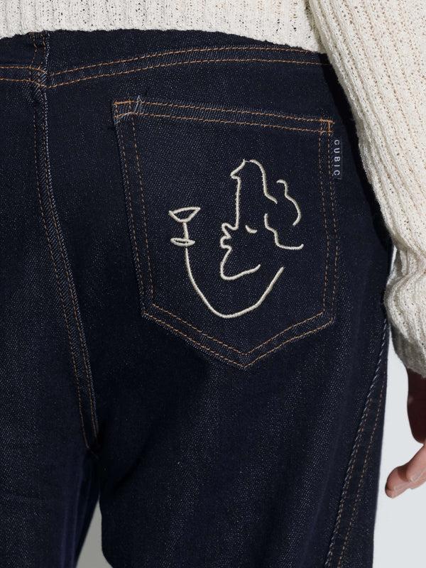 Cubic "CUBIC WINE CLUB" Tapered Fit Jeans MidnightBlue