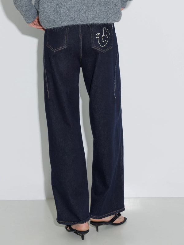 Cubic "CUBIC WINE CLUB" Tapered Fit Jeans MidnightBlue