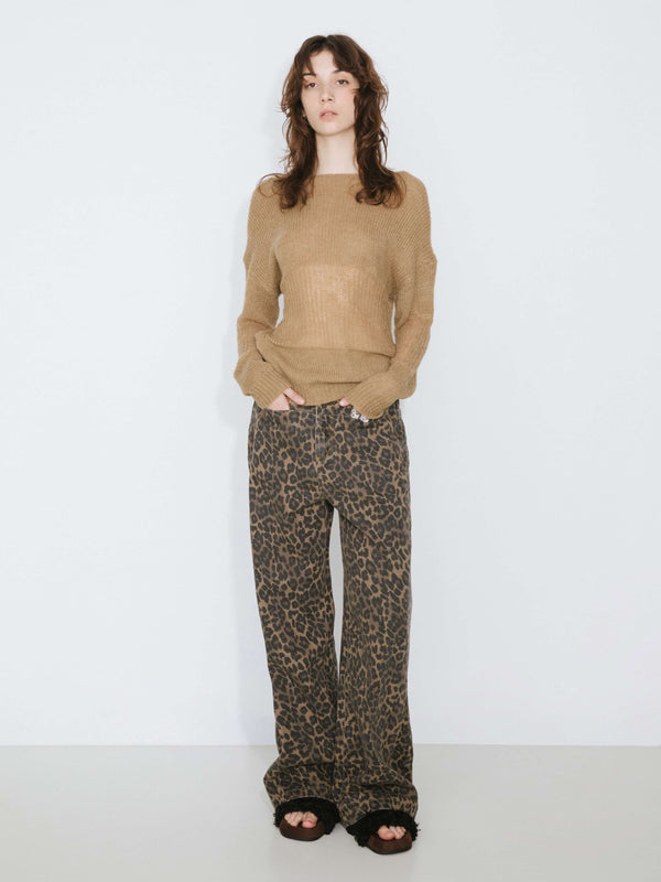 cubic Off The Shoulder Stacked Long Sleeved Sweater Sienna