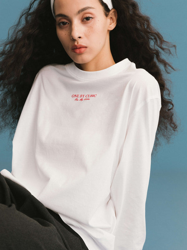Cubic ONE BY CUBIC White Oversized Sweatshirt White
