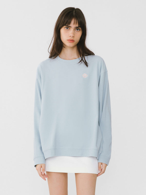 Cubic Oversized Long Sleeve T-Shirt And Matching Shorts Beige