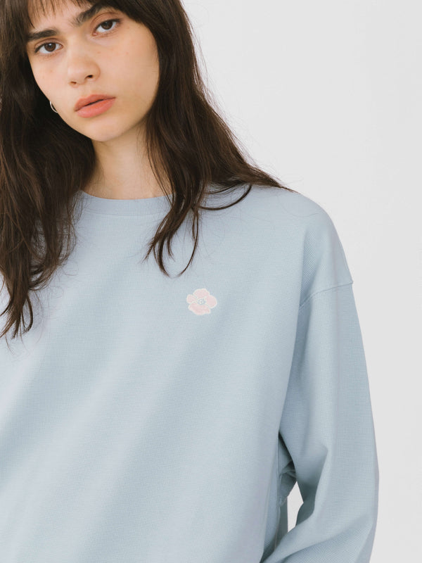 Cubic Oversized Long Sleeve T-Shirt And Matching Shorts Beige