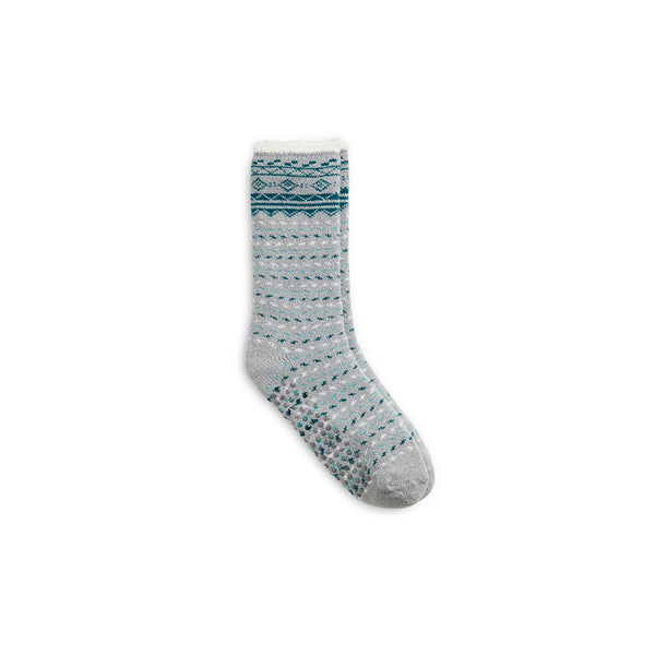 Cuddl Duds Border Geo Cozy Lined Lounge Crew Sock Socks