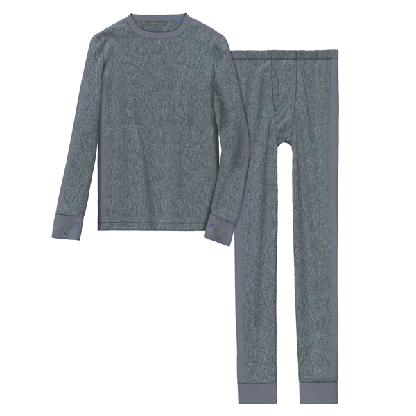 Cuddl Duds Boys Fleece 2 Pc. Long Sleeve Crew & Pant Set Long Johns