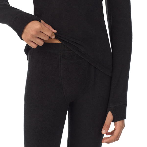 Cuddl Duds Boys Fleecewear With Stretch 2 Pc. Long Sleeve Crew & Pant Set Long Johns