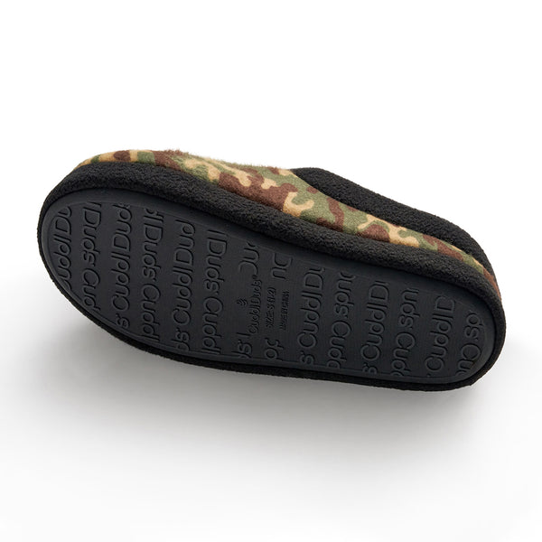 Cuddl Duds Boys Printed Camo Fleece Clog Slipper Shoes