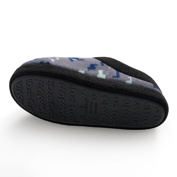 Cuddl Duds Boys Printed Glitch Fleece Clog Slipper Shoes