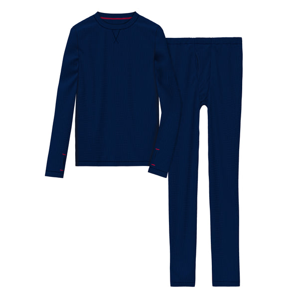 Cuddl Duds Boys Thermal 2 Pc. Long Sleeve Crew & Pant Set Long Johns