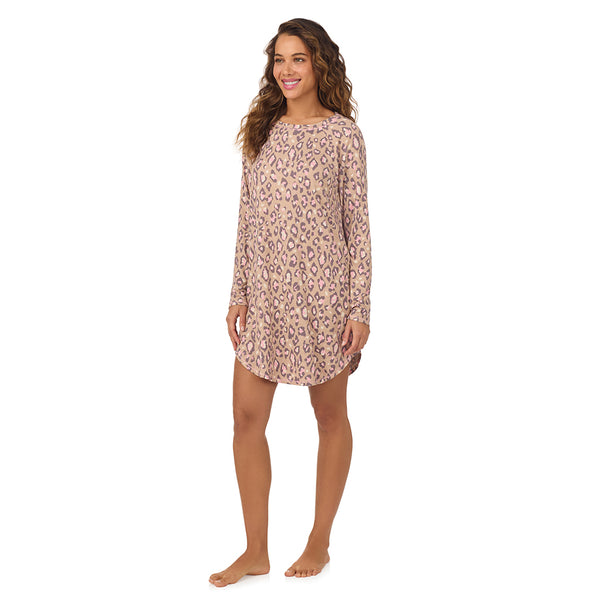 Cuddl Duds Brushed Sweater Knit Long Sleeve Sleepshirt Nightgowns