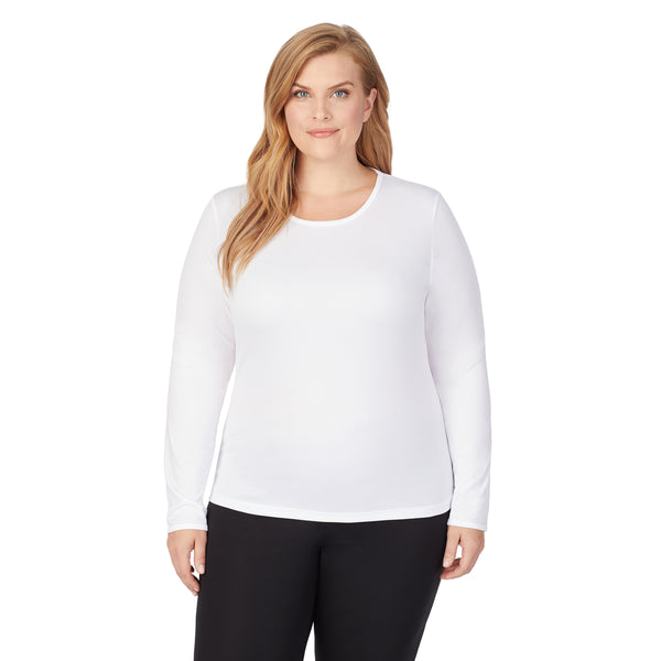 Cuddl Duds Climatesmart Long Sleeve Crew PLUS Shirts U0026 Tops