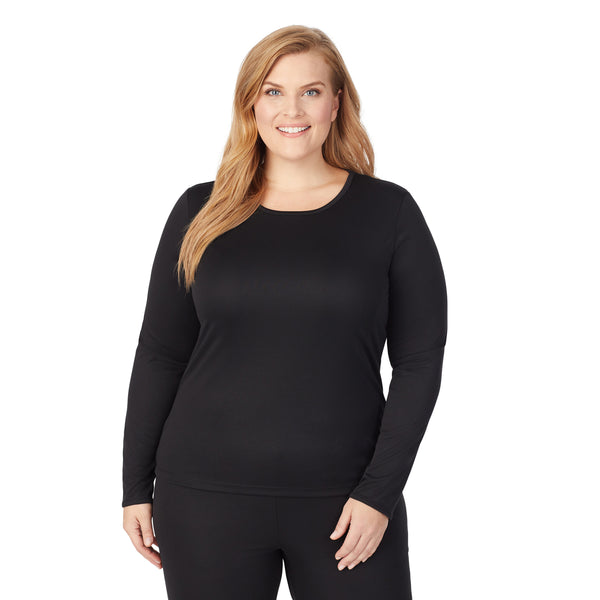 cuddl duds Climatesmart Long Sleeve Crew PLUS Shirts u0026 Tops
