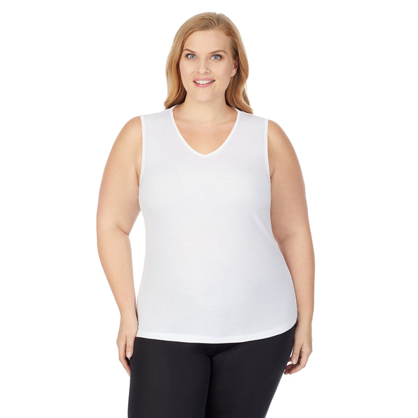 Cuddl Duds Climatesmart V-Neck Tank PLUS Shirts U0026 Tops