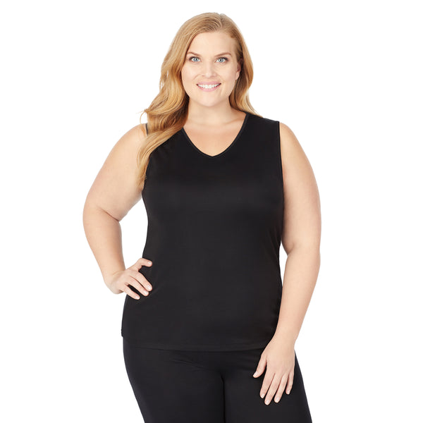 cuddl duds Climatesmart V-Neck Tank PLUS Shirts u0026 Tops