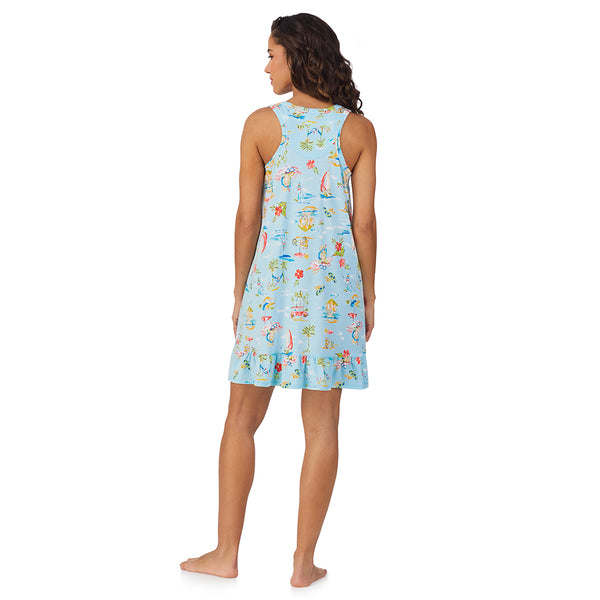 Cuddl Duds Cotton-Blend Sleeveless Sleep Chemise Chemise