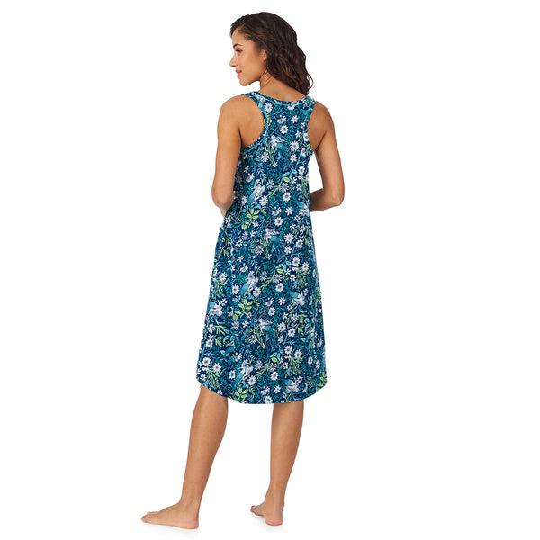 Cuddl Duds Cotton-Blend Sleeveless Sleep Midi-Gown Nightgowns
