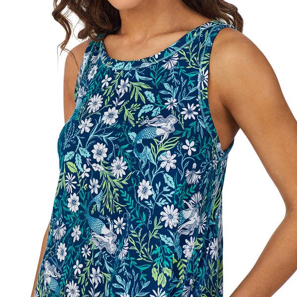 Cuddl Duds Cotton-Blend Sleeveless Sleep Midi-Gown Nightgowns