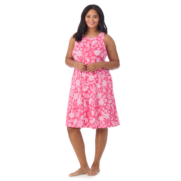 Cuddl Duds Cotton-Blend Sleeveless Sleep Midi-Gown PLUS Nightgowns