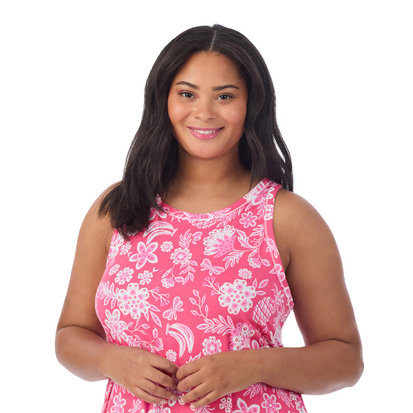 Cuddl Duds Cotton-Blend Sleeveless Sleep Midi-Gown PLUS Nightgowns