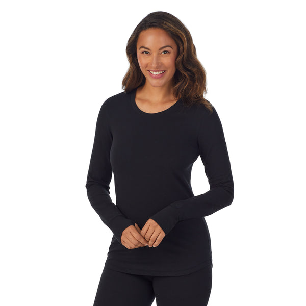 Cuddl Duds Cottonwear Long Sleeve Scoop Neck Shirts U0026 Tops