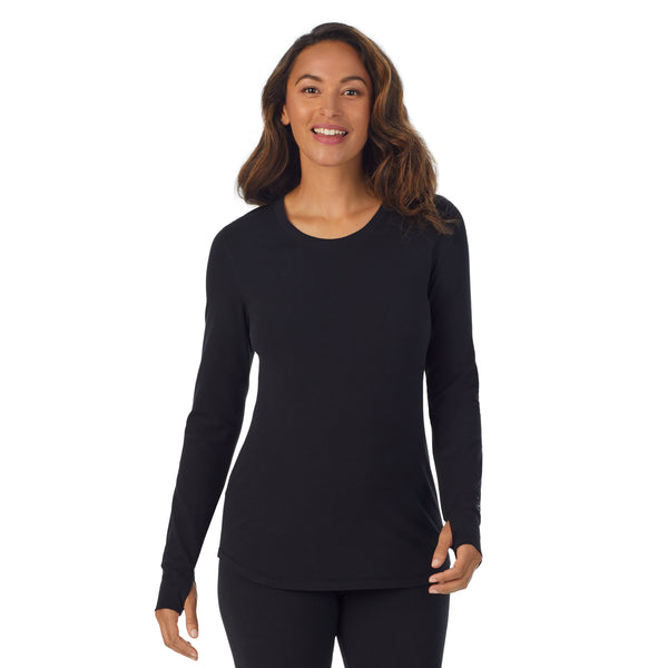 cuddl duds Cottonwear Long Sleeve Scoop Neck Shirts u0026 Tops