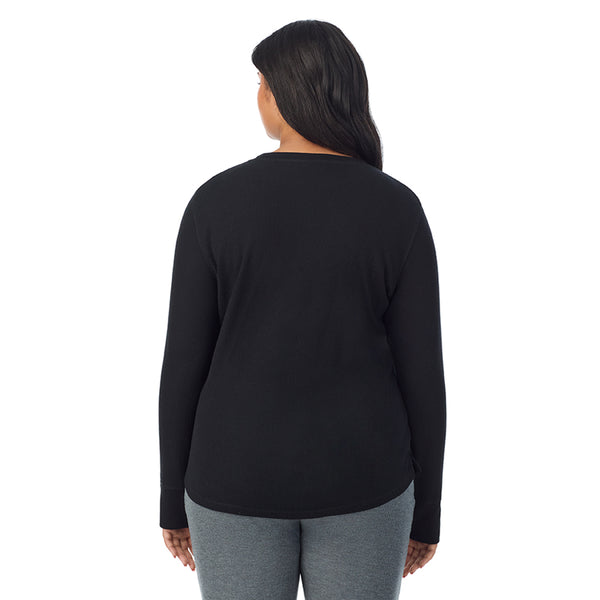 Cuddl Duds Cozy Stretch Thermal Long Sleeve Crew PLUS Shirts U0026 Tops