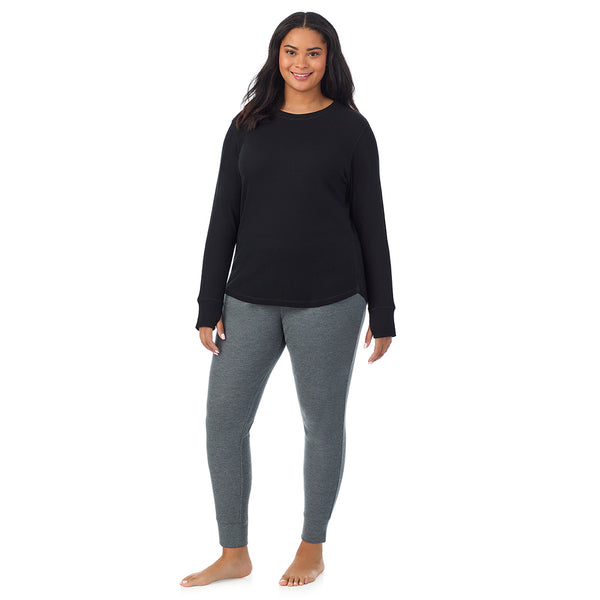 Cuddl Duds Cozy Stretch Thermal Long Sleeve Crew PLUS Shirts U0026 Tops