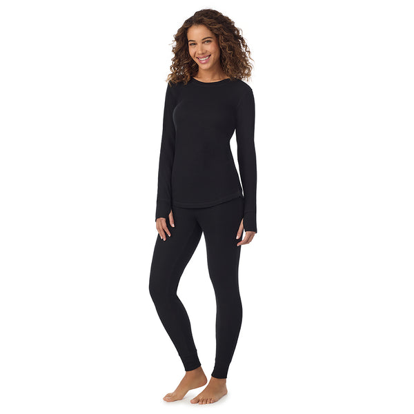 Cuddl Duds Cozy Stretch Thermal Long Sleeve Crew Shirts U0026 Tops