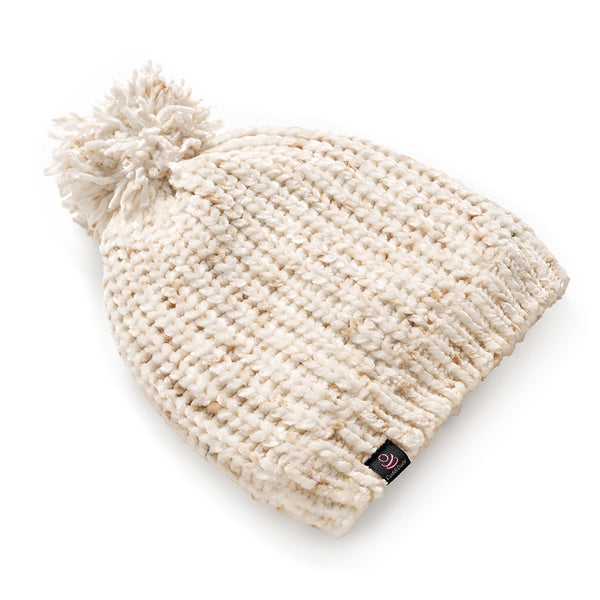 Cuddl Duds Chenille Beanie With Pom Hats